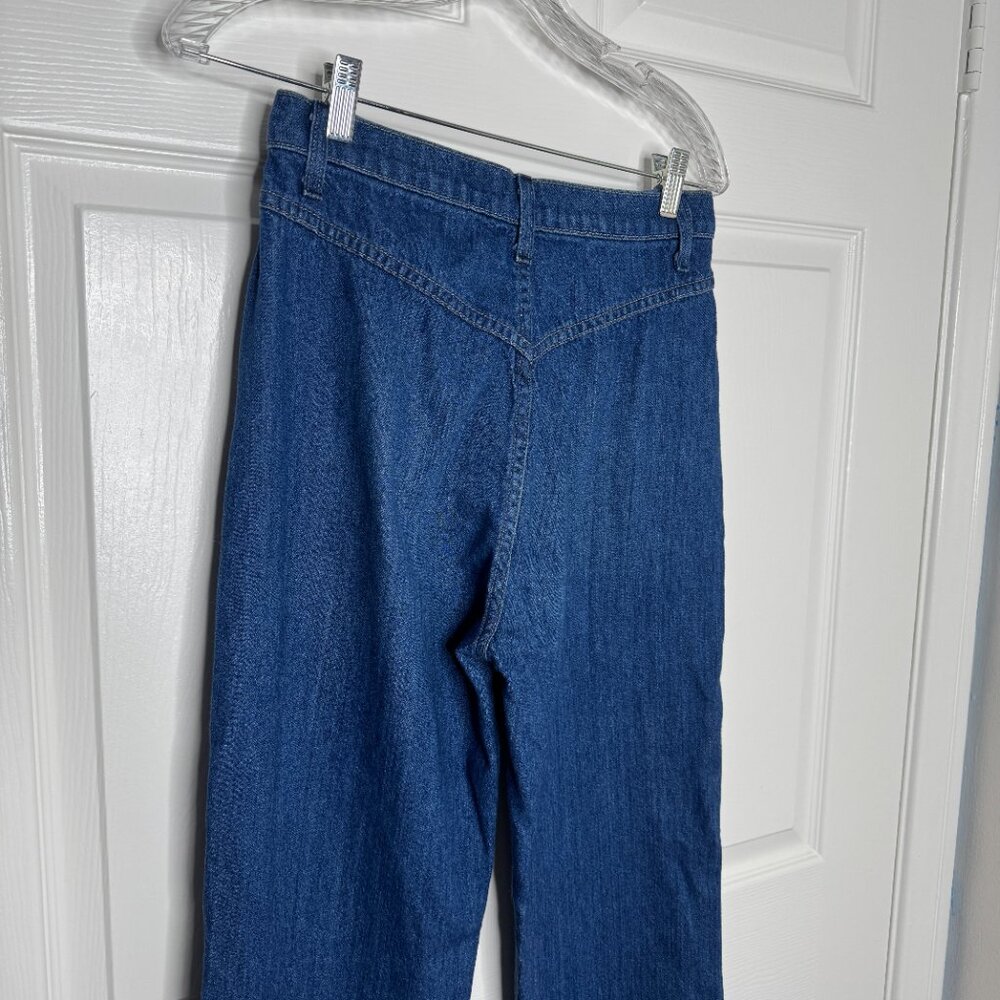 Reformation Dark Wash High Waisted Wide Leg Jeans - Picture 6 of 7